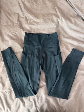 Fabletics oasis full length purelux High-Waist Leggings in Dark Teal - xxs